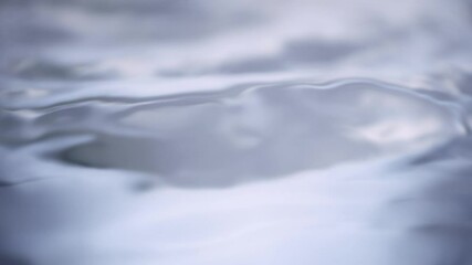 Wall Mural - ultra slow motion macro shot of clear water surface waves at 1000fps