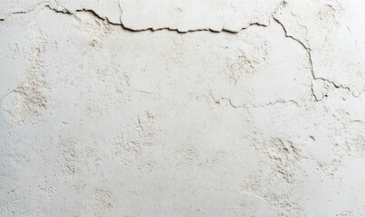 Poster - An aged white wall displays a network of cracks, adding character and texture to its surface.