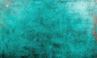 Poster - Aged metal surface with a verdigris patina offers a unique textured background or design element.