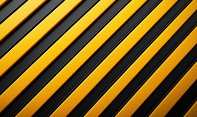 Poster - A striking abstract background with bold yellow diagonal stripes against a dark gray surface.
