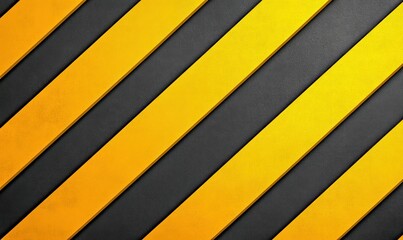 Poster - Striking yellow stripes on a gray textured background create a modern abstract pattern.
