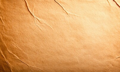 Poster - Detailed shot of crinkled brown paper with rich textures and vintage feel, ideal for backgrounds.