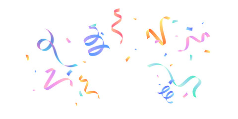 Wall Mural - Colorful confetti background vector illustration for festival decoration.