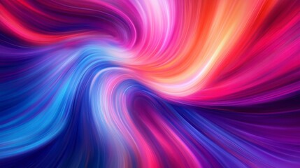Poster - Abstract swirling vibrant colors, dynamic motion, energy, light streaks, colorful background.