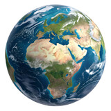 Earth globe planet PNG over transparent background