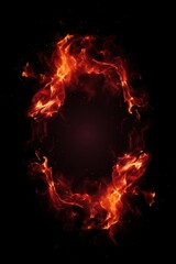 Wall Mural - fire space red illuminated.
