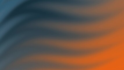 Wall Mural - Abstract Swirl of Teal and Orange Hues: A Digital Painting