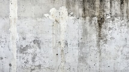 Poster - A textured concrete wall showing signs of wear and discoloration, featuring stains and peeling paint, creating an industrial and aged appearance.