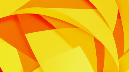 Poster - Vibrant Abstract Geometric Background in Orange and Yellow Tones