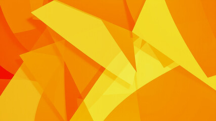 Poster - Vibrant Abstract Geometric Background in Orange and Yellow Tones