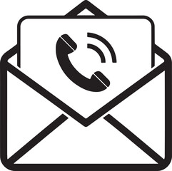 Fototapete - Contact us and email icons for communication and support in a modern glossy design