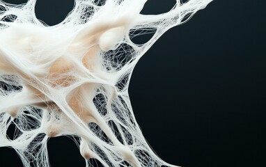 Poster - White Foam Explosion on Dark Background