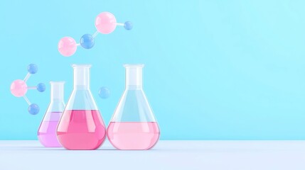 Poster - Fusion of Science, a sleek educational banner blending biology, chemistry, and physics elements into a minimalist design, promoting innovative learning in technology.