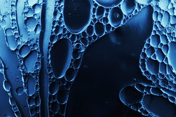 Wall Mural - electric blue abstract liquid background