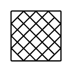 Poster - Black and white square grid pattern vector illustration for graphic design and wallpaper background usage needs