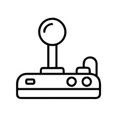Fototapete - Vintage arcade joystick vector illustration for retro gaming enthusiasts and classic console game lovers design