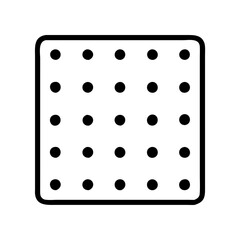 Poster - Square grid pattern with black dots vector illustration for graphic design and digital art projects