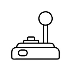Fototapete - Retro arcade game joystick vector icon illustration for gaming and entertainment design projects use now