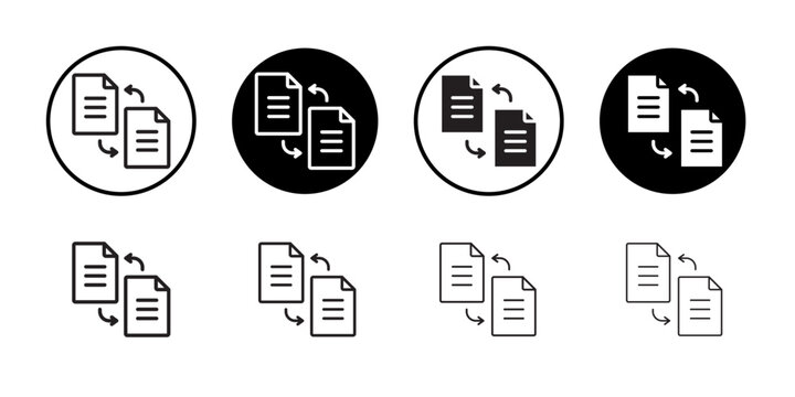 File transfer icon Black and white logo
