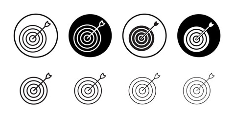 Poster - Target icon Black and white logo