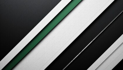 Poster - Green and white striped wallpaper creating a refreshing and contemporary atmosphere in a room