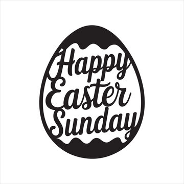 easter sunday silhouette vector art