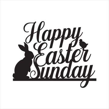easter sunday silhouette vector art