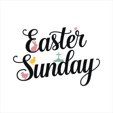 easter sunday silhouette vector art