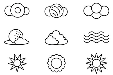 Poster - Ozone Line Art Illustration Creative Design for Environmental Awareness Art  