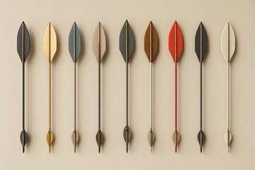 Poster - A collection of arrow icons in various styles and directions, perfect for infographics, interfaces, and design elements