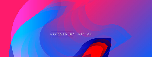 Poster - Vibrant abstract background. Smooth gradients blend purple, blue, red hues. Modern design evokes energy, creativity. Perfect for digital projects.