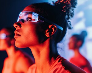 Aufkleber - Augmented Reality Fitness Revolution Immersive Tech Performance Gear for Next-Gen Active Professionals - Cutting-Edge Wearable Innovation Meets Dynamic Training Experience