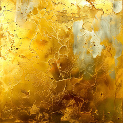 Poster - Golden Veins: A stunning and evocative abstract art piece with a textural blend of gold and silver hues, where the intricate interplay of colors and shapes create a captivating visual experience. 