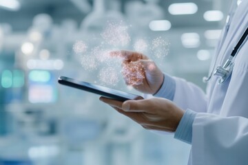 Aufkleber - Augmented Reality Medical Diagnostics Innovative Healthcare Technology Visualizing Patient Data Through Immersive Holographic Interfaces - Next-Generation Clinical Decision Support
