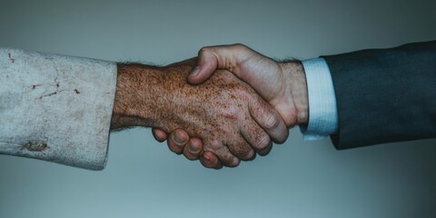 Poster - Intergenerational Corporate Collaboration Diverse Hands Uniting in Powerful Gesture of Professional Trust and Inclusive Business Partnership