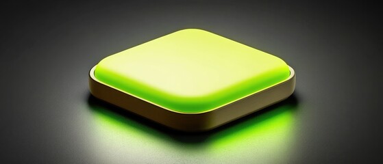 Wall Mural - illuminated square object