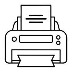 Aufkleber - Label Printer Line Art Drawing for Coloring Book Page