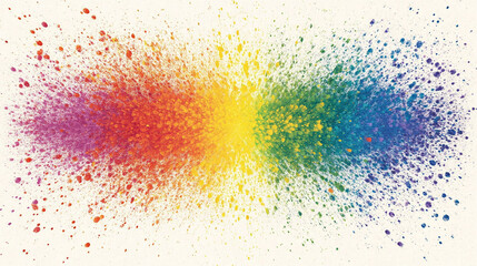 Poster - Vivid color explosion art abstract design digital creation studio setting close-up perspective