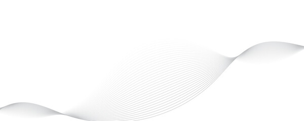 Poster - abstract gray color linear background. flowing particles future technology concept abstract gray wav