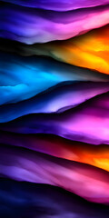 Wall Mural - a colorful painting with a blue stripe