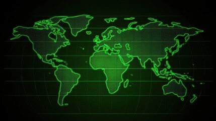 Wall Mural - World map. Earth Day theme background wallpaper.