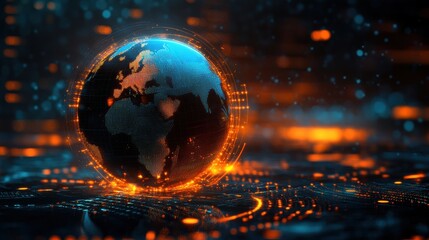 Wall Mural - Planet earth. Earth Day theme background wallpaper.