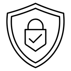 Poster - shield security concept