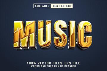 Poster - Music 3d Text - Editable Text Effect