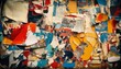 © CROP MEDIA - A high-resolution abstract background with layered, aged paper textures