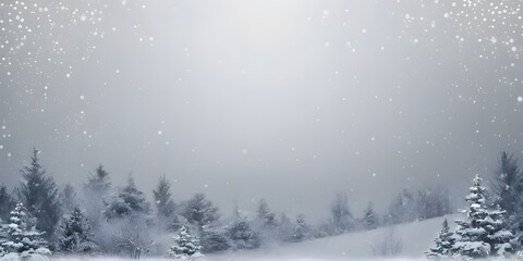 Aufkleber - Soft Winter Snowfall, Gradient Background. Gentle Snowflakes, Abstract Winter Scene. Subtle Falling Snow, Peaceful Backdrop. Dark To Light Transition, Pretty Wintery Feel.