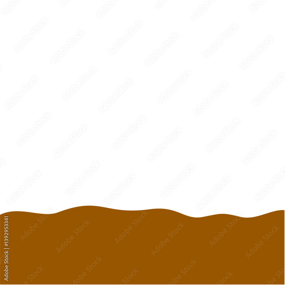 Flat style Brown Soil