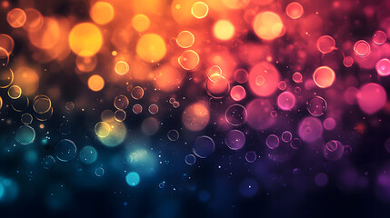 Poster - abstract bokeh of colors: immerse yourself in a mesmerizing symphony of light and color, where vibra