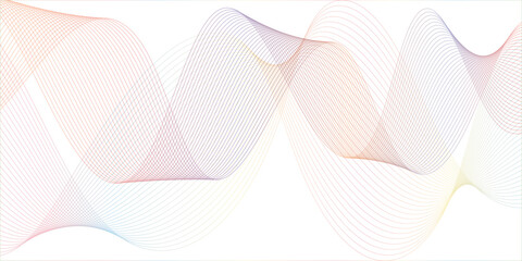 abstract red wave line on the white background image unique pattern graphics element modern summer creative gradient effect on the line vector illustration futuristic technological canvas template