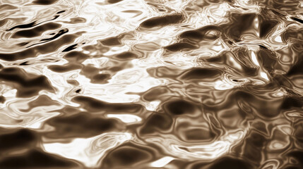 Poster - Reflective metallic surface with intricate wrinkles and textures Generative AI